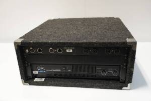 QSC RMX1850HD Amp and 2 Channel XLR Input 1/4'' NL4 Output Amp Rack