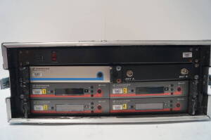Sennheiser G3 EM100 4ch RF Receiver Rack with 4x Sennheiser G3 EM100 Wireless Receivers + Furman