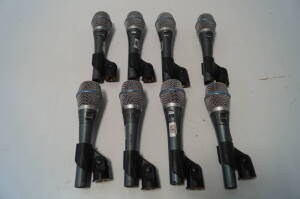 Shure Beta B87A Microphones with Clips