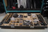 Drawer of Assorted Mic Stand Parts, Mic Goosenecks & Speaker Stand Parts