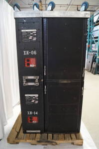 EV X-Array Main Speakers - XN Over XB, XN Over XN w/ Front & Rear Rigging, Westbury Dollies
