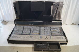 Avid Dshow Console with Samsung 710V 17" Monitor and Keyboard and Lights and FOH Link Cable and Cover