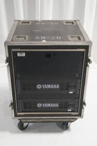 Power Supply Rack for Yamaha PM5D (Contains 4-Space Rack Drawer, 2x Yamaha PW800W Power Supply for PM5D, 2x Yamaha PSL360 PSU Cable, 1x Yamaha PSL120 Power Supply Link Jumper Cable, 1x Westbury RACDCB Circuit Breaker AC Panel)