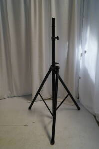 5x Tall Black Tripod Speaker Stands
