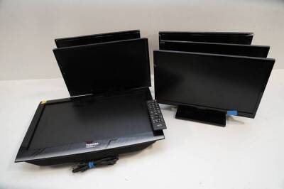 Insignia 19" LCD TV x 5 + Toshiba 22" x 1