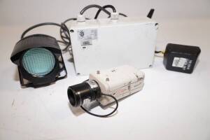 Sanyo VCB-3574IR B/W CCD Camera / UF100 Infrared Illuminator / UFPS101 Power Supply