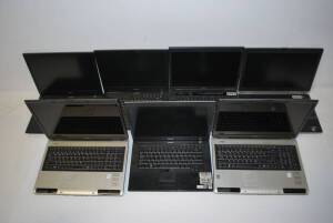 Dell Precision M4400 Laptop (x 3) / Dell Vostro 1510 Laptop / Dell Latitude E6530 Laptop / Toshiba P100 Laptop (x 2) [No Power Supplies]
