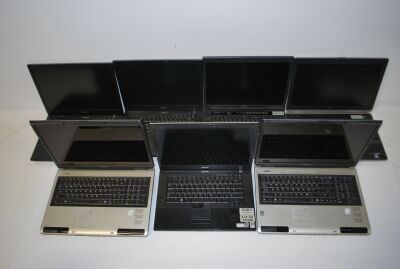 Dell Precision M4400 Laptop (x 3) / Dell Vostro 1510 Laptop / Dell Latitude E6530 Laptop / Toshiba P100 Laptop (x 2) [No Power Supplies]