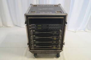 XW-AR Amp Rack (Contains (2) EV DX38 Xover, (4) QSC PLX2402 Amplifier)