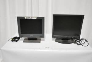 2x Monitors w/ Euro-Mug ( 1x Panasonic PanFlat LC50SG 15", 1x Westinghouse LCD Monior 19")