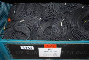 Lot 100' 3 Pin Mic Cable (123)