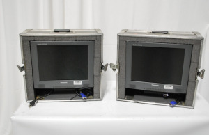 Panasonic 15" Grey Black LCD Monitors TDX5L31FG x 2