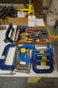 Lot (15) Assorted C-Clamps and Mini Bar Clamps