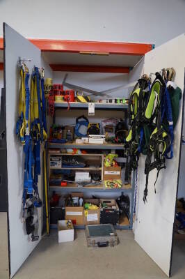Metal Shelf and Assorted Harnesses
