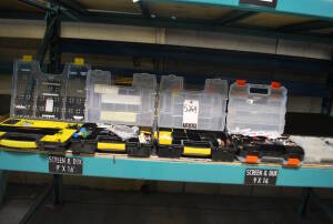 Lot (14) Miscellaneous Sized Tool Box containing a Variety of Video Tools, Accessories and Hardware