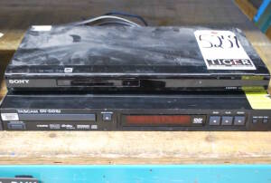 Sony DVP-NS710H CD/DVD Player and Tascam DV-D01U CD/DVD Player (no power cable)
