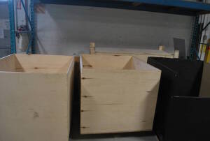 Lot Miscellaneous Sized Wooden Crates
