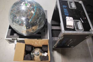 Lot 24" Mirror Ball and 8" Mirror Ball
