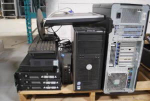Lot (3) Dell PC, LG 19" Monitor, (3) Soundweb Signal Processor, 3COM 24 Port Switch