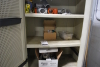 Lot (2) Cabinet containing Motor Oil, Fire Extinguishers, Assorted Staging Accessories, Hardware and - 2